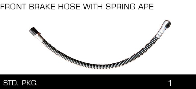 FRONT BRAKE HOSE WITH SPRING APE